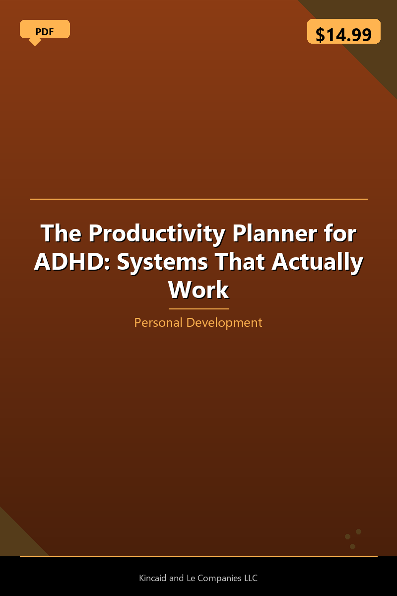 The Productivity Planner for ADHD: Systems That Actually Work