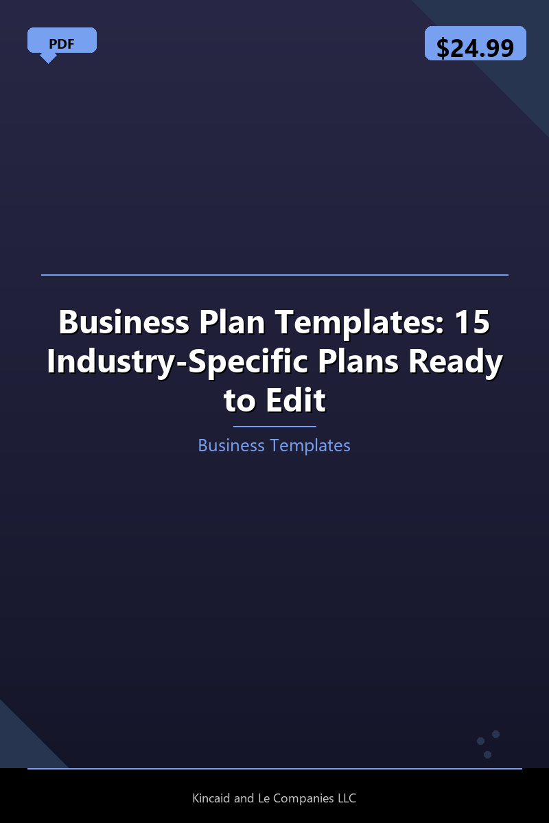 Business Plan Templates: 15 Industry-Specific Plans Ready to Edit