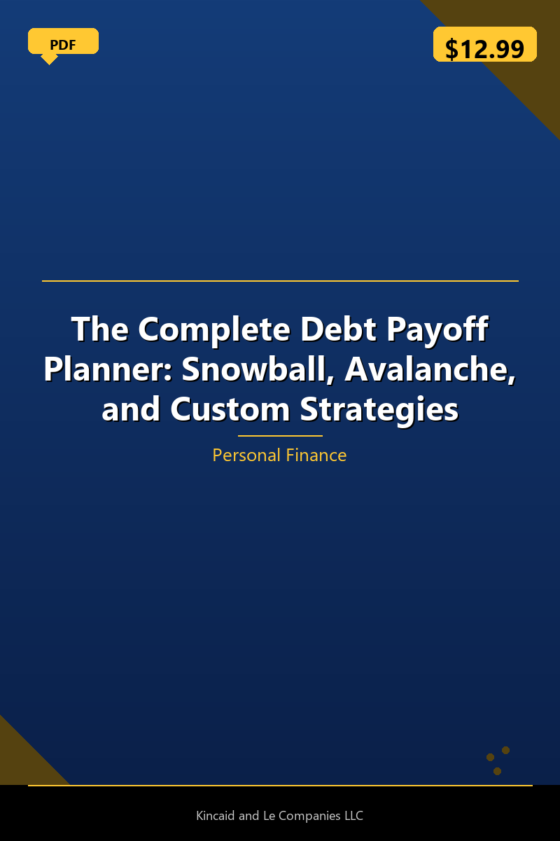 The Complete Debt Payoff Planner: Snowball, Avalanche, and Custom Strategies