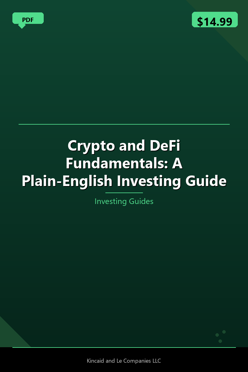 Crypto and DeFi Fundamentals: A Plain-English Investing Guide