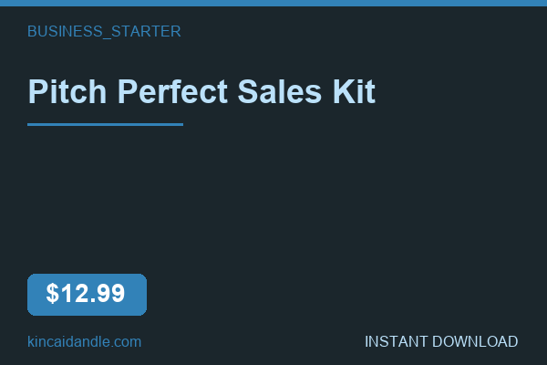 Pitch Perfect Sales Kit