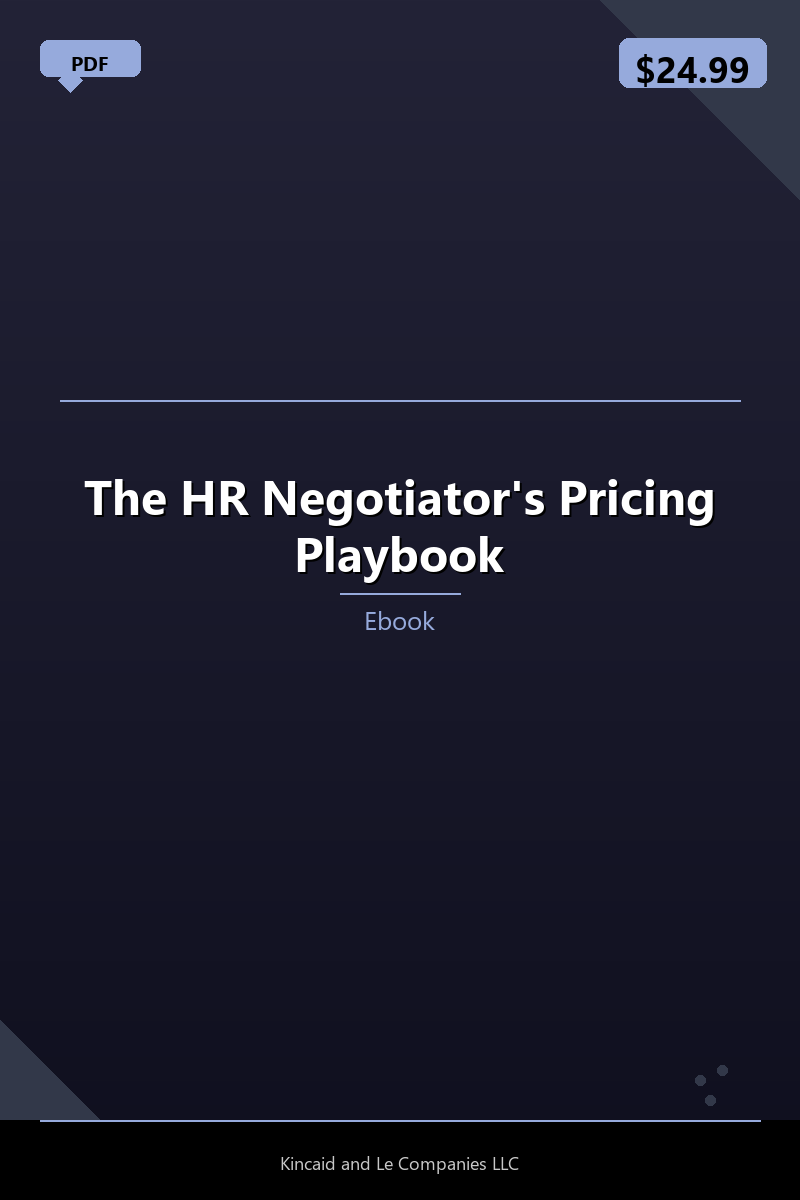 The HR Negotiator's Pricing Playbook