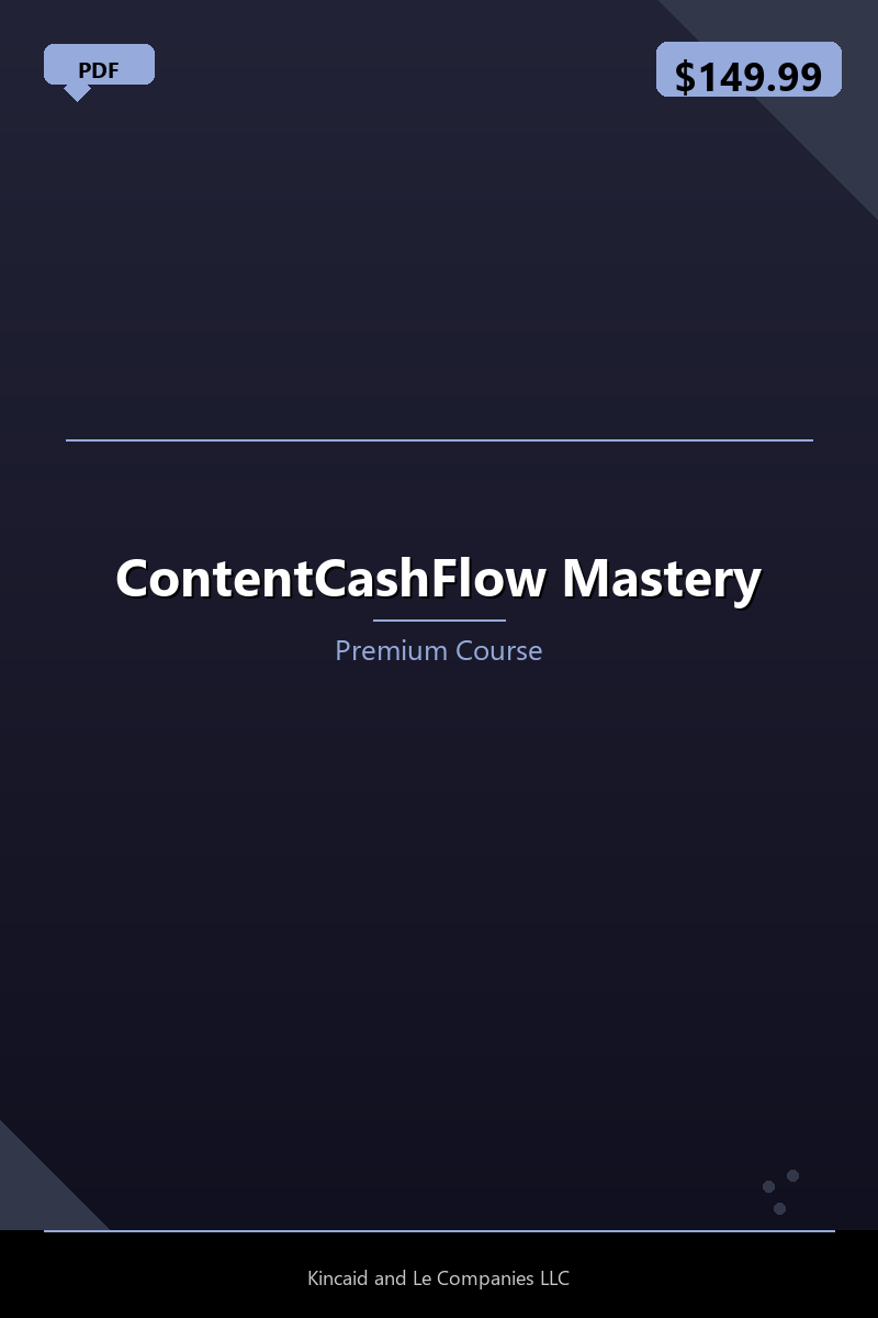 ContentCashFlow Mastery