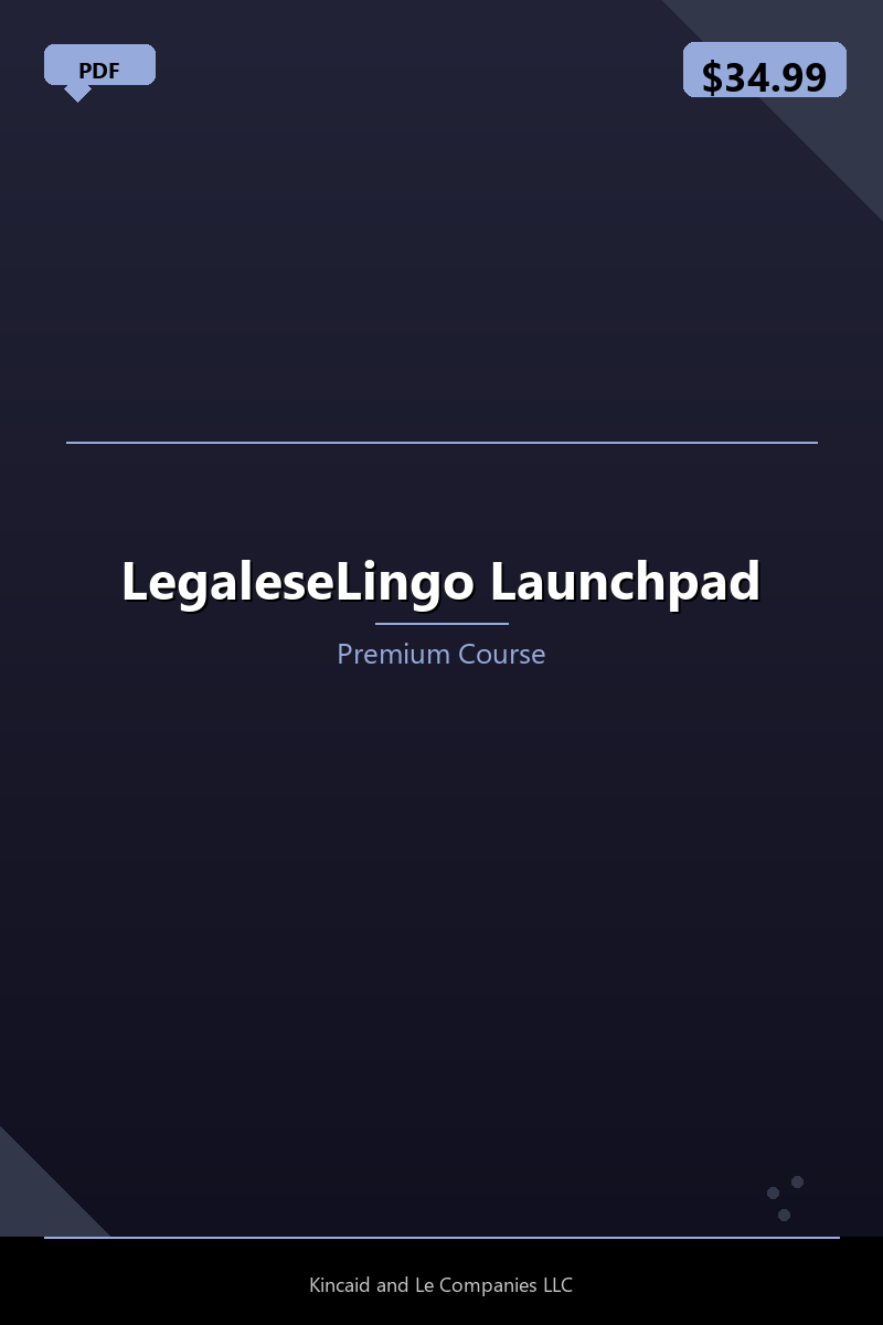 LegaleseLingo Launchpad