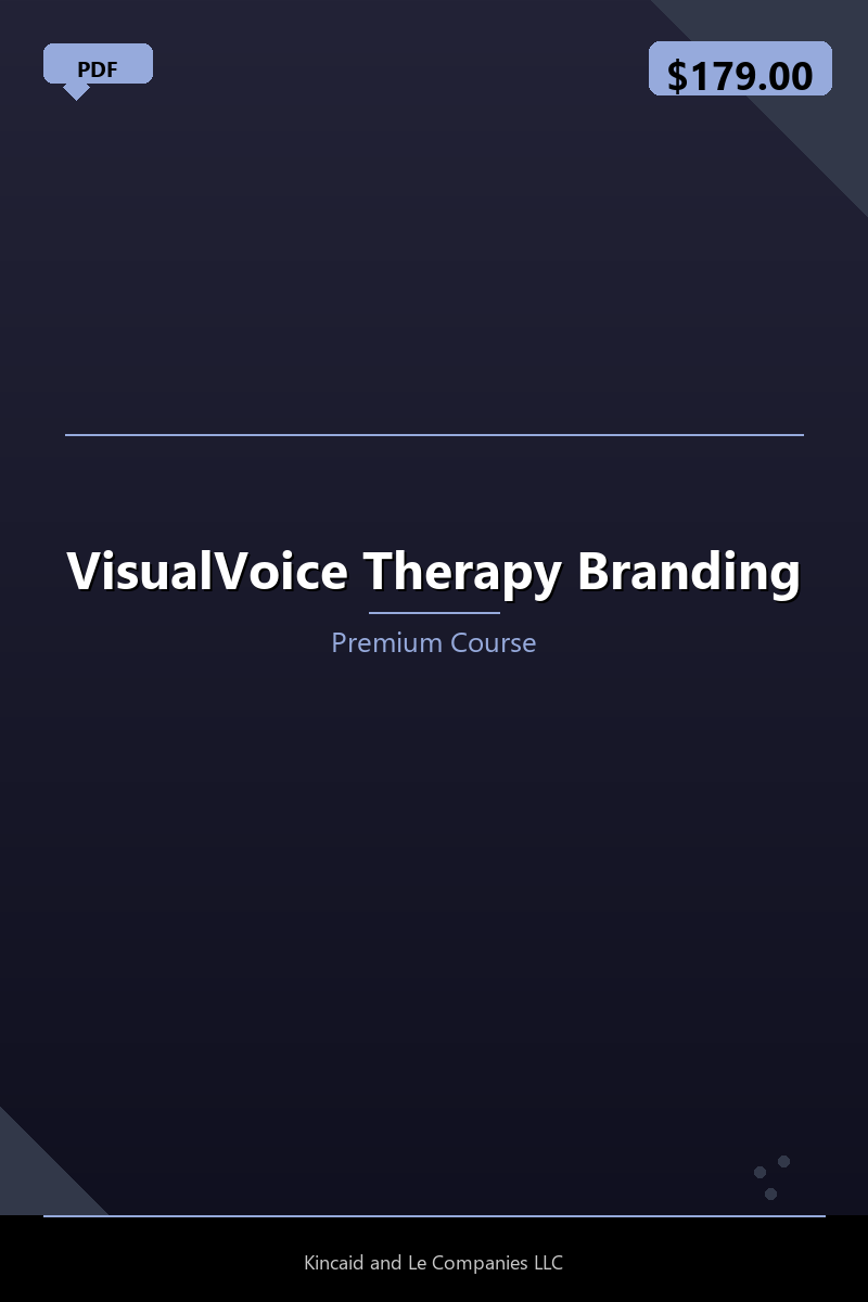 VisualVoice Therapy Branding