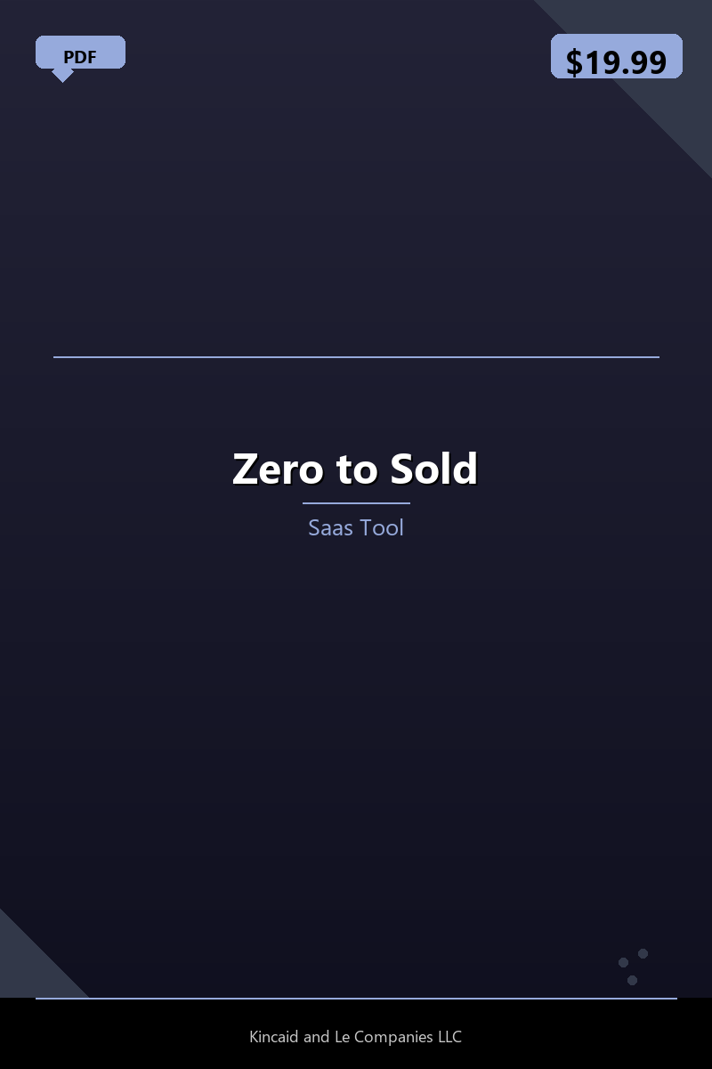 Zero to Sold
