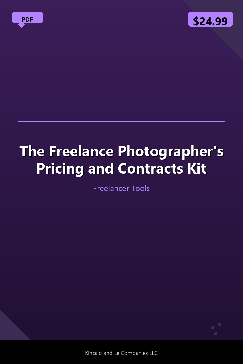 The Freelance Photographer's Pricing and Contracts Kit