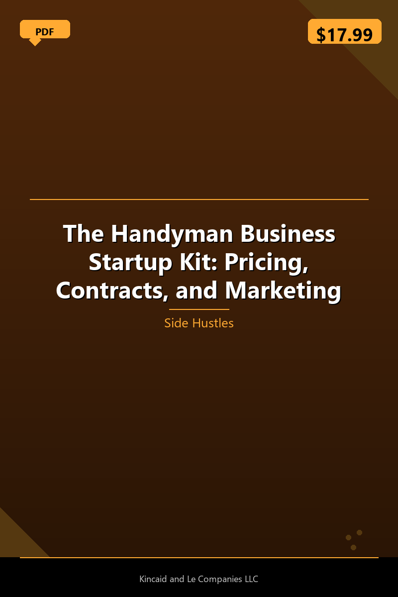 The Handyman Business Startup Kit: Pricing, Contracts, and Marketing