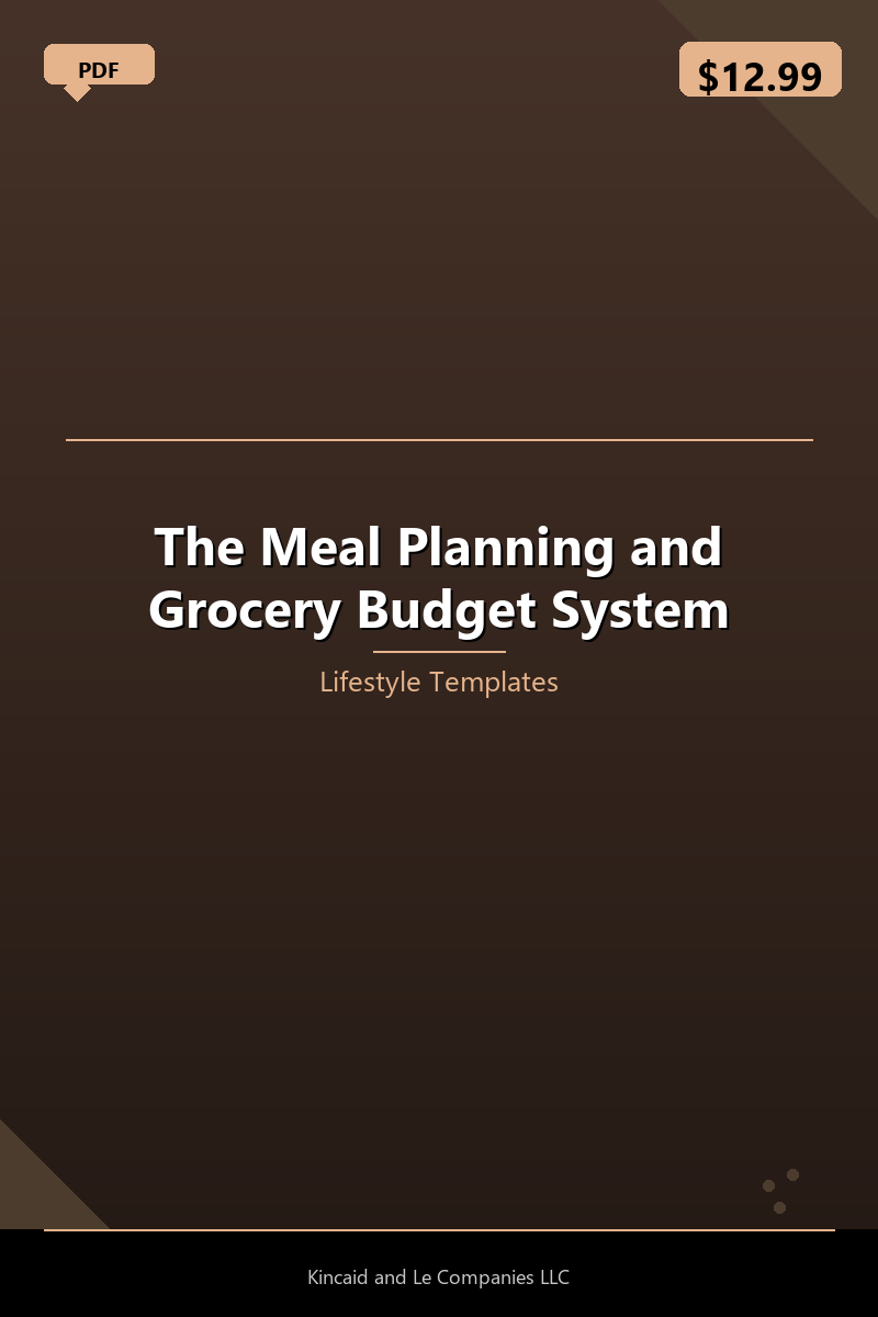The Meal Planning and Grocery Budget System