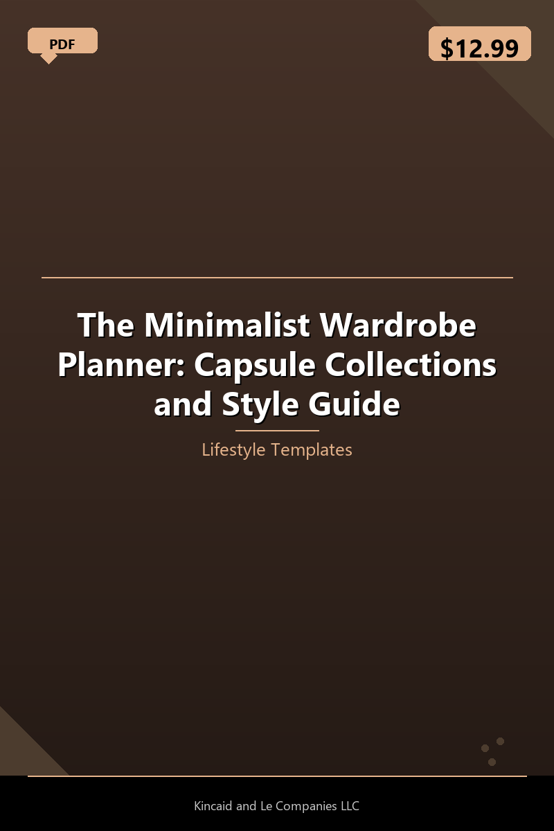 The Minimalist Wardrobe Planner: Capsule Collections and Style Guide