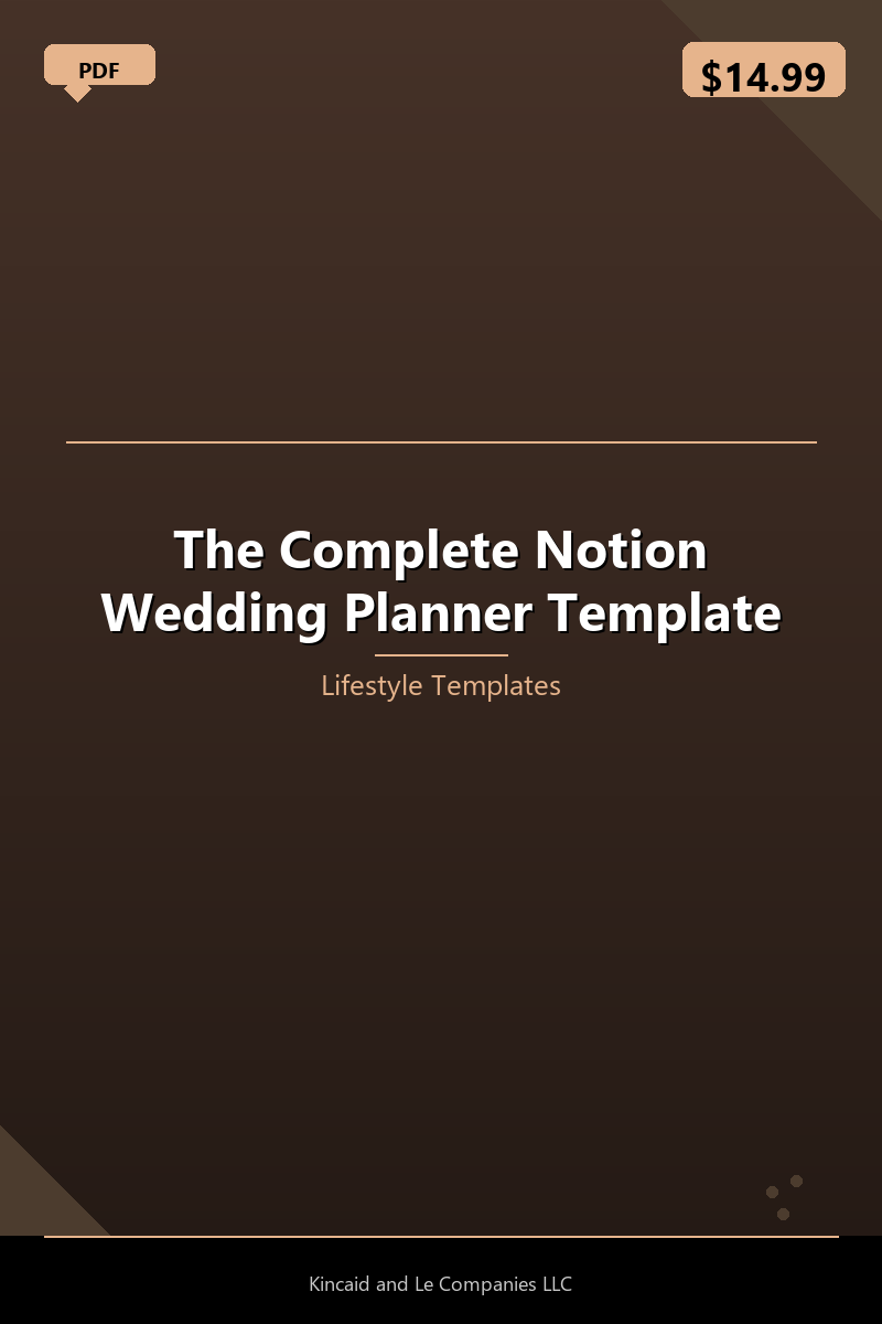 The Complete Notion Wedding Planner Template
