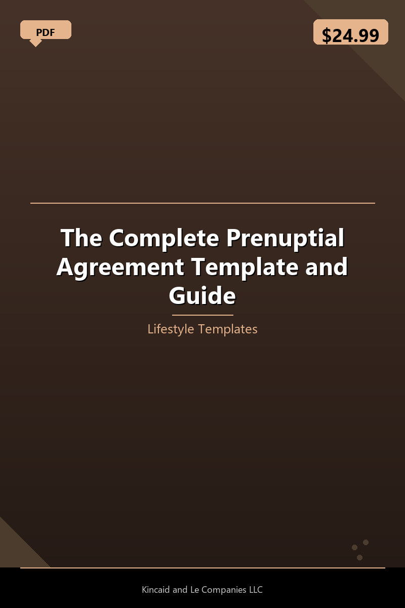 The Complete Prenuptial Agreement Template and Guide