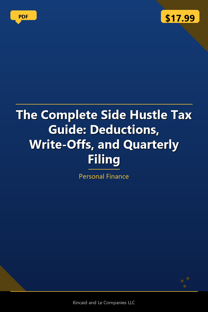 The Complete Side Hustle Tax Guide: Deductions, Write-Offs, and Quarterly Filing