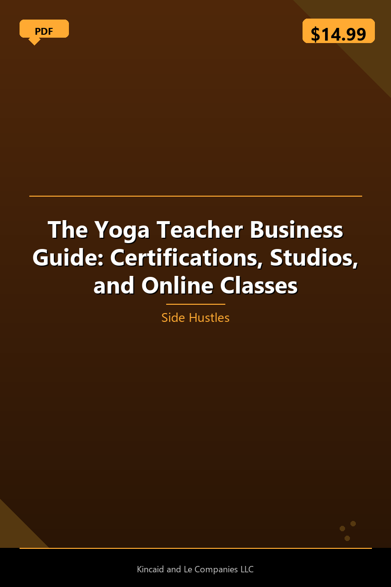 The Yoga Teacher Business Guide: Certifications, Studios, and Online Classes